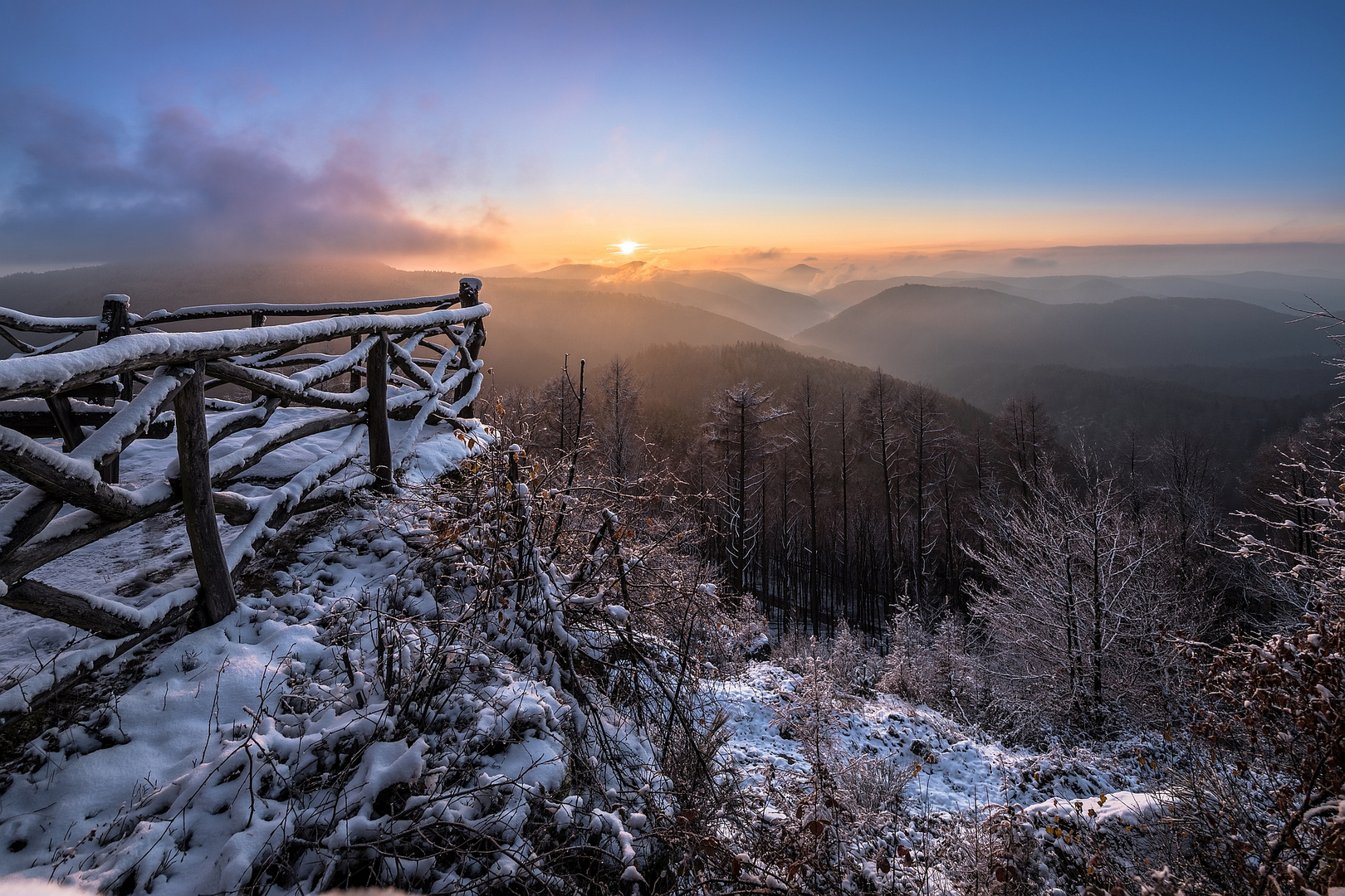 Sonnenaufgang am Kirschfelsen