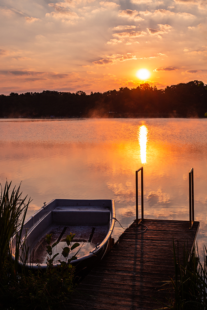 Sonnenaufgang am Klempowsee