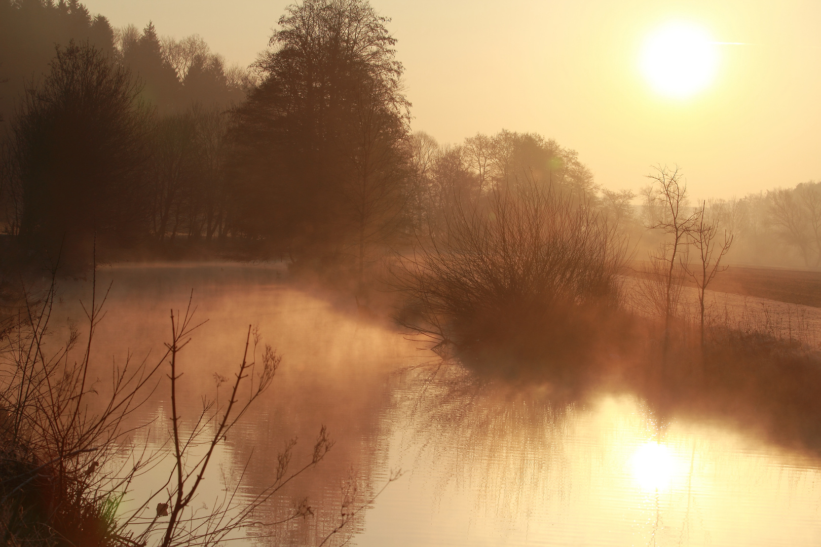 Sonnenaufgang am Kocher