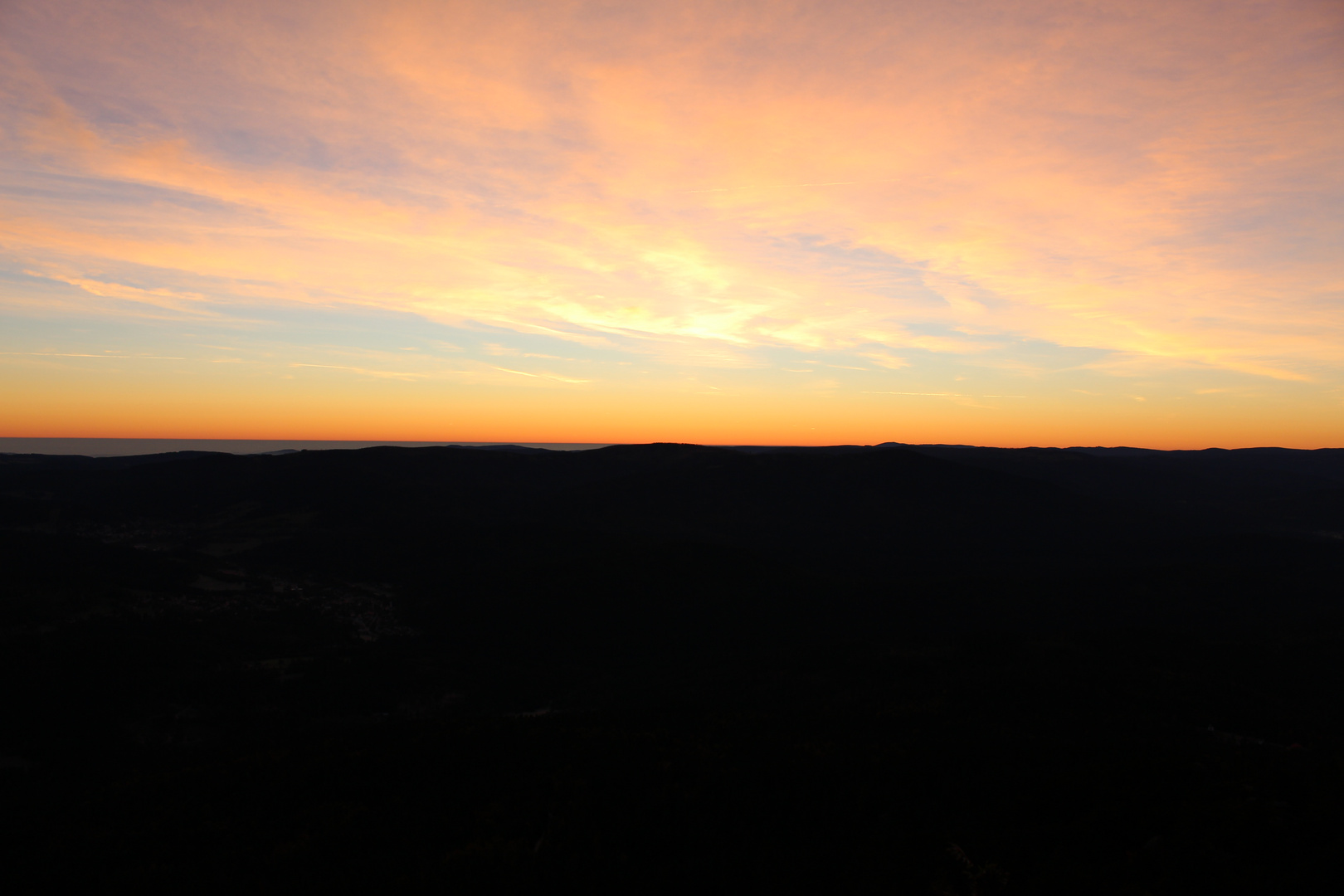 Sonnenaufgang am König des Bayerischen Waldes