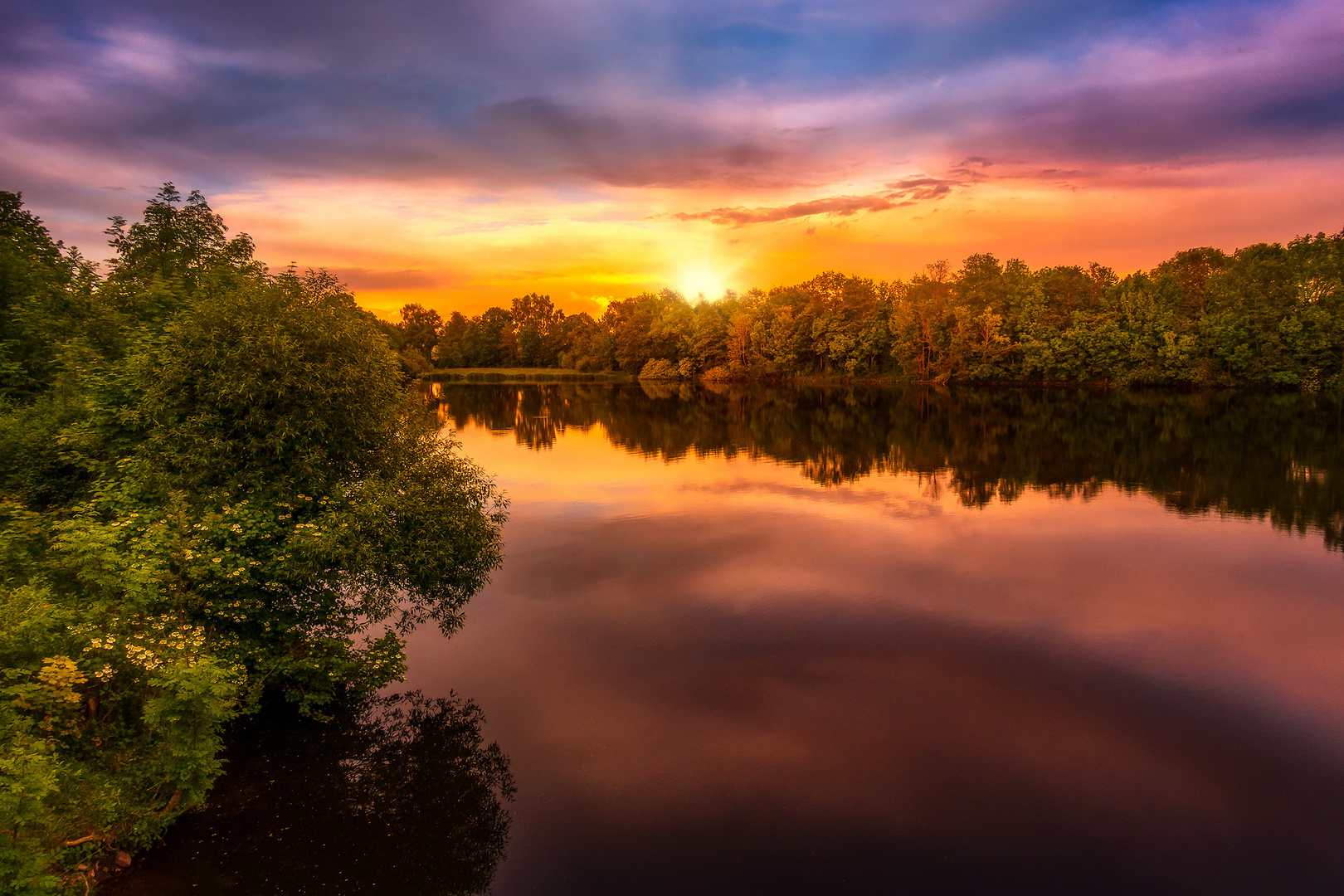 Sonnenaufgang am Kofenweiher