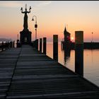 Sonnenaufgang am Konstanzer Hafen