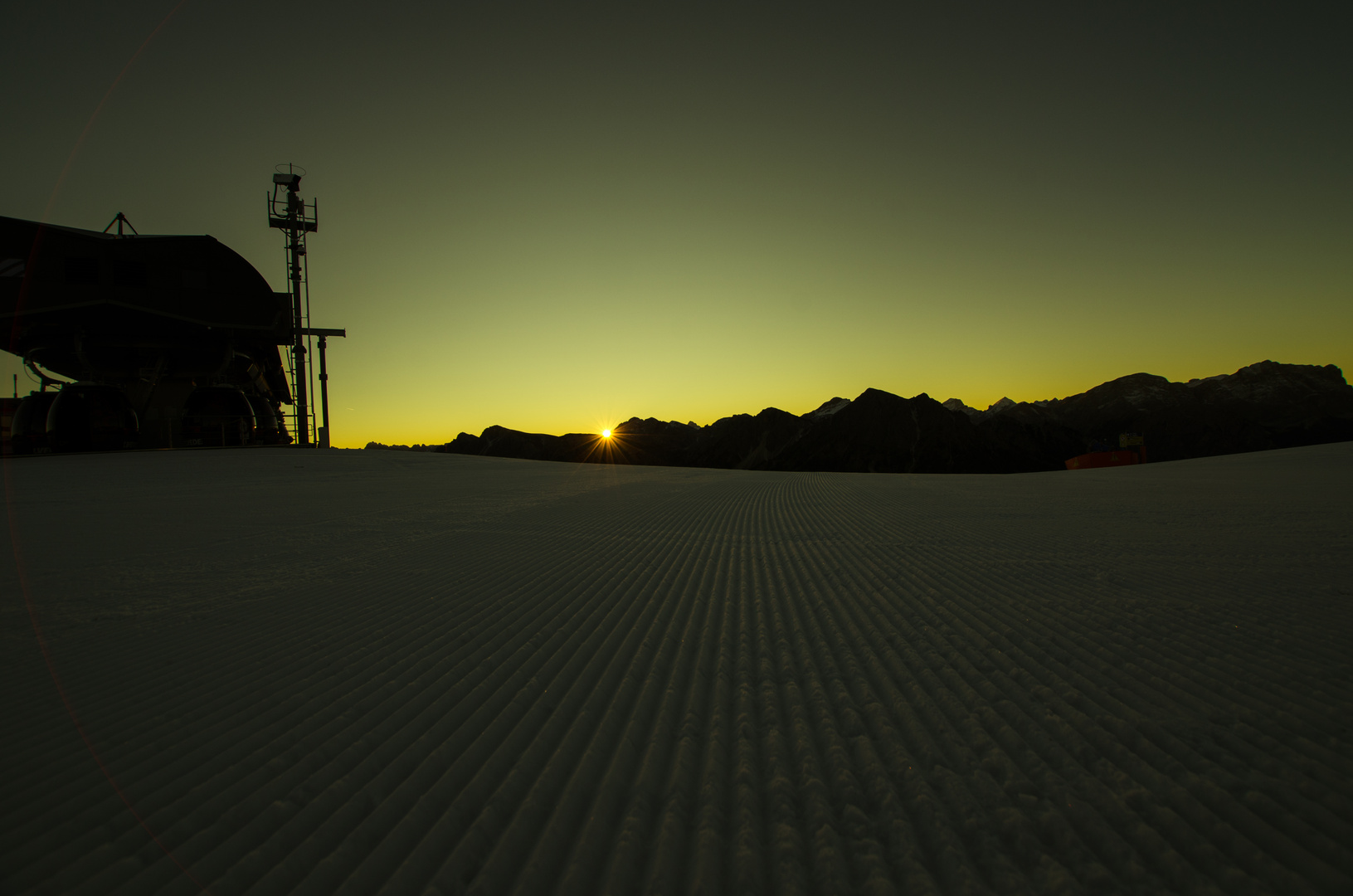 Sonnenaufgang am Kronplatz