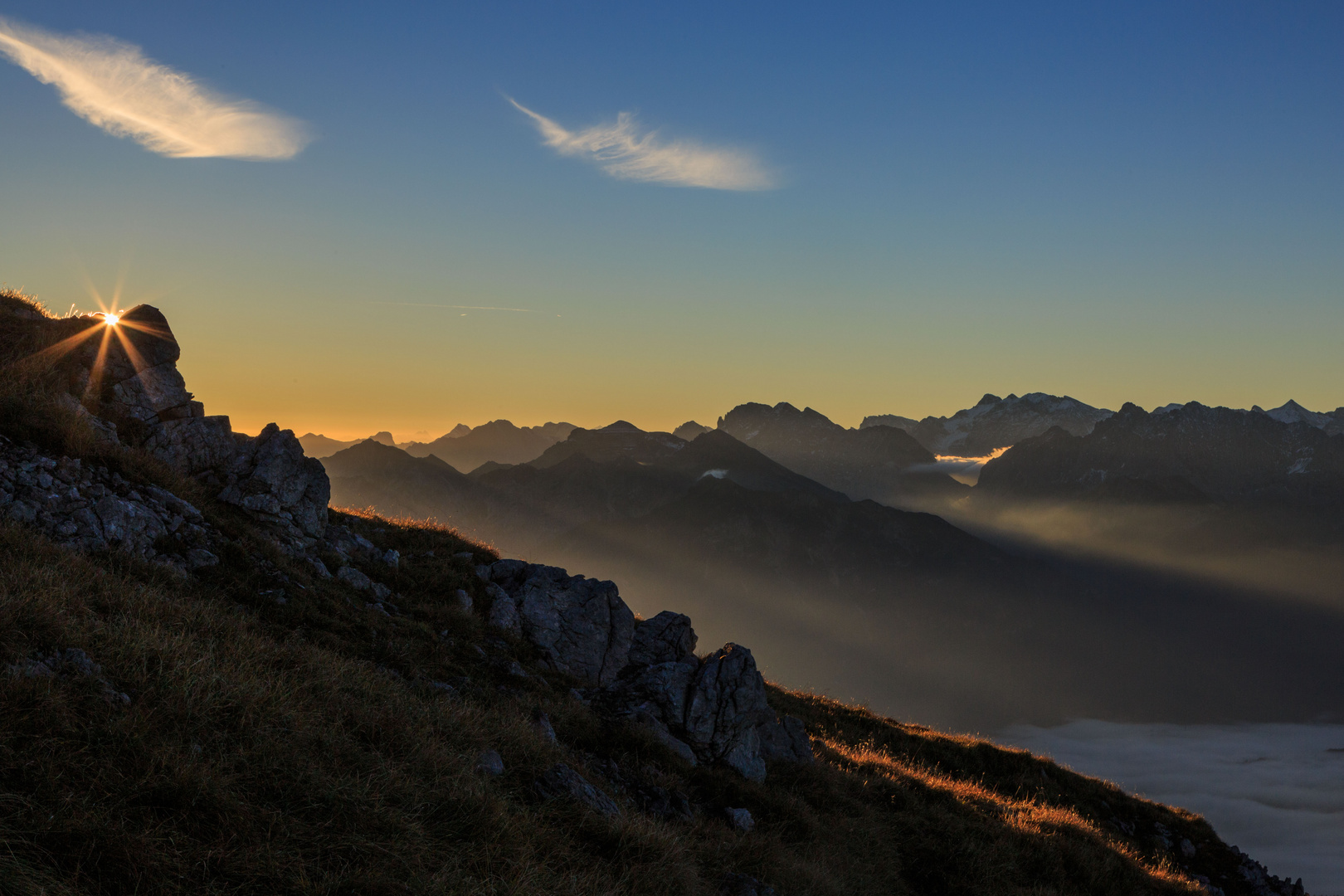 Sonnenaufgang am Krottenkopf