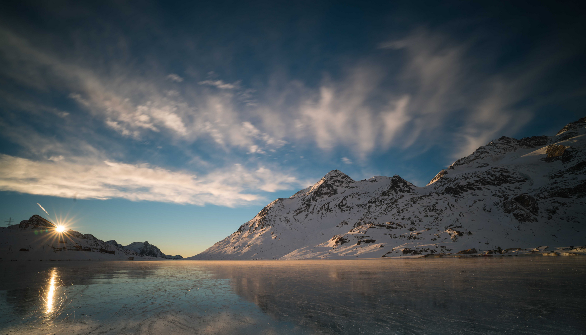 Sonnenaufgang am Lago Bianco