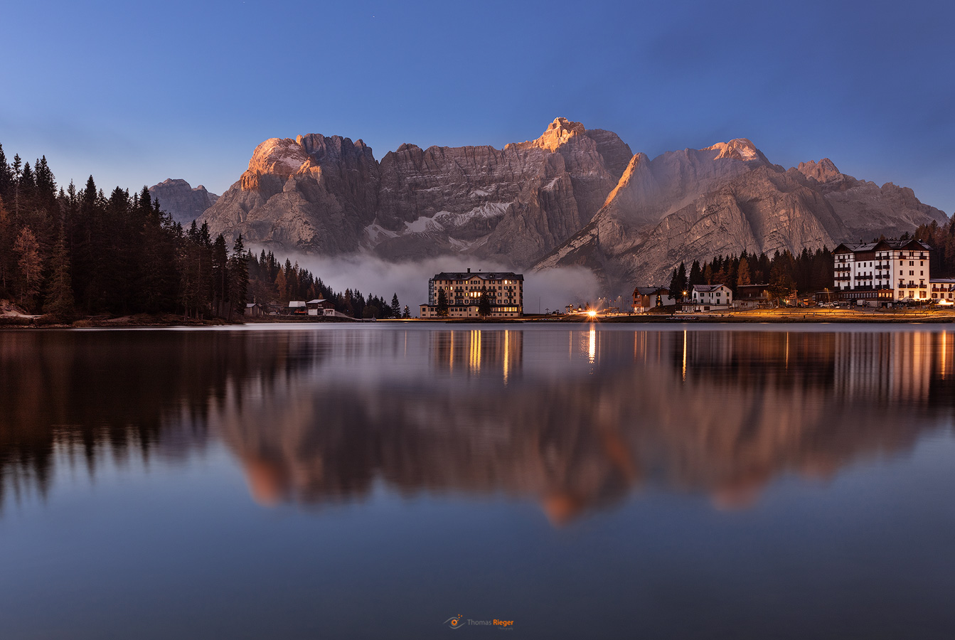 Sonnenaufgang am Lago Misurina