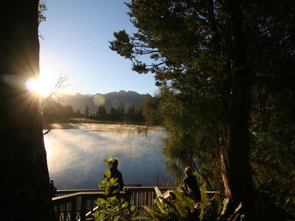 Sonnenaufgang am Lake Matheson (Neuseeland)