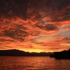 Sonnenaufgang am Lake Toba