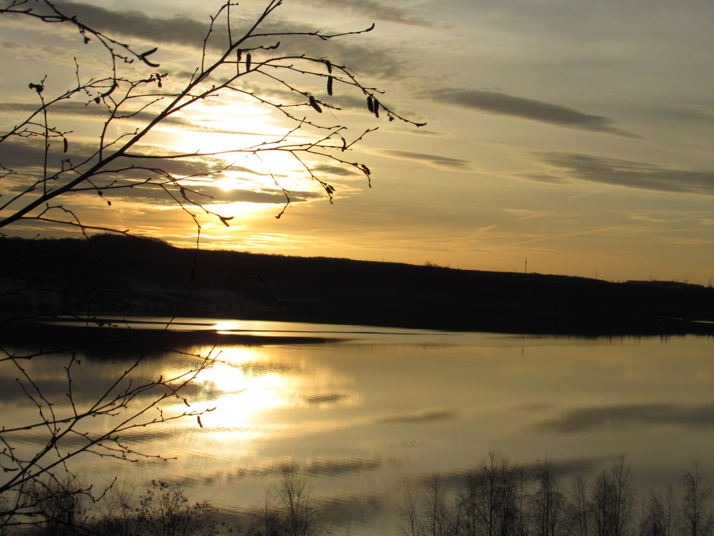 Sonnenaufgang am Lappwaldsee