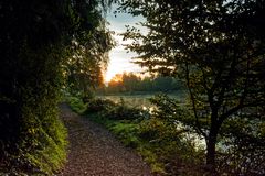 Sonnenaufgang am Lasbachweiher