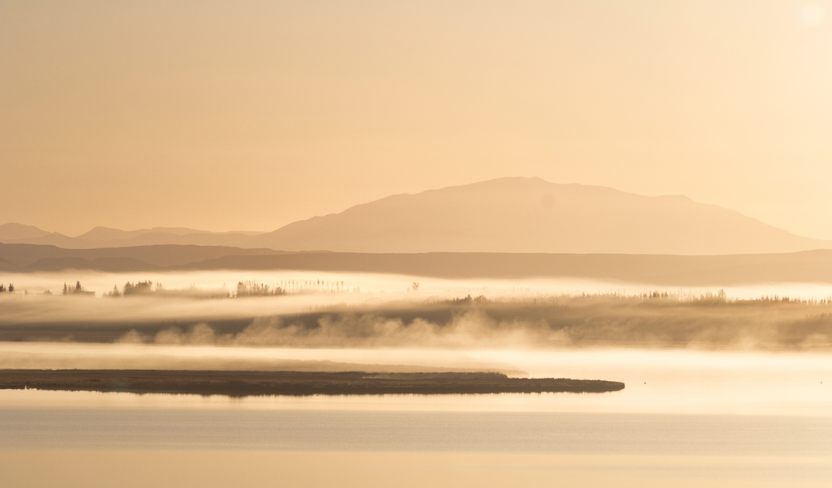 Sonnenaufgang am Laugarvatn