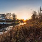 Sonnenaufgang am Leopoldshafen