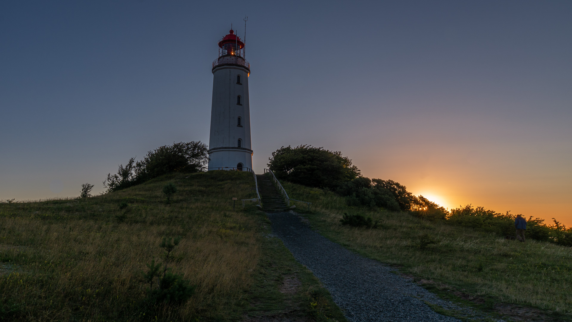 Sonnenaufgang am Leuchtturm Dornbusch