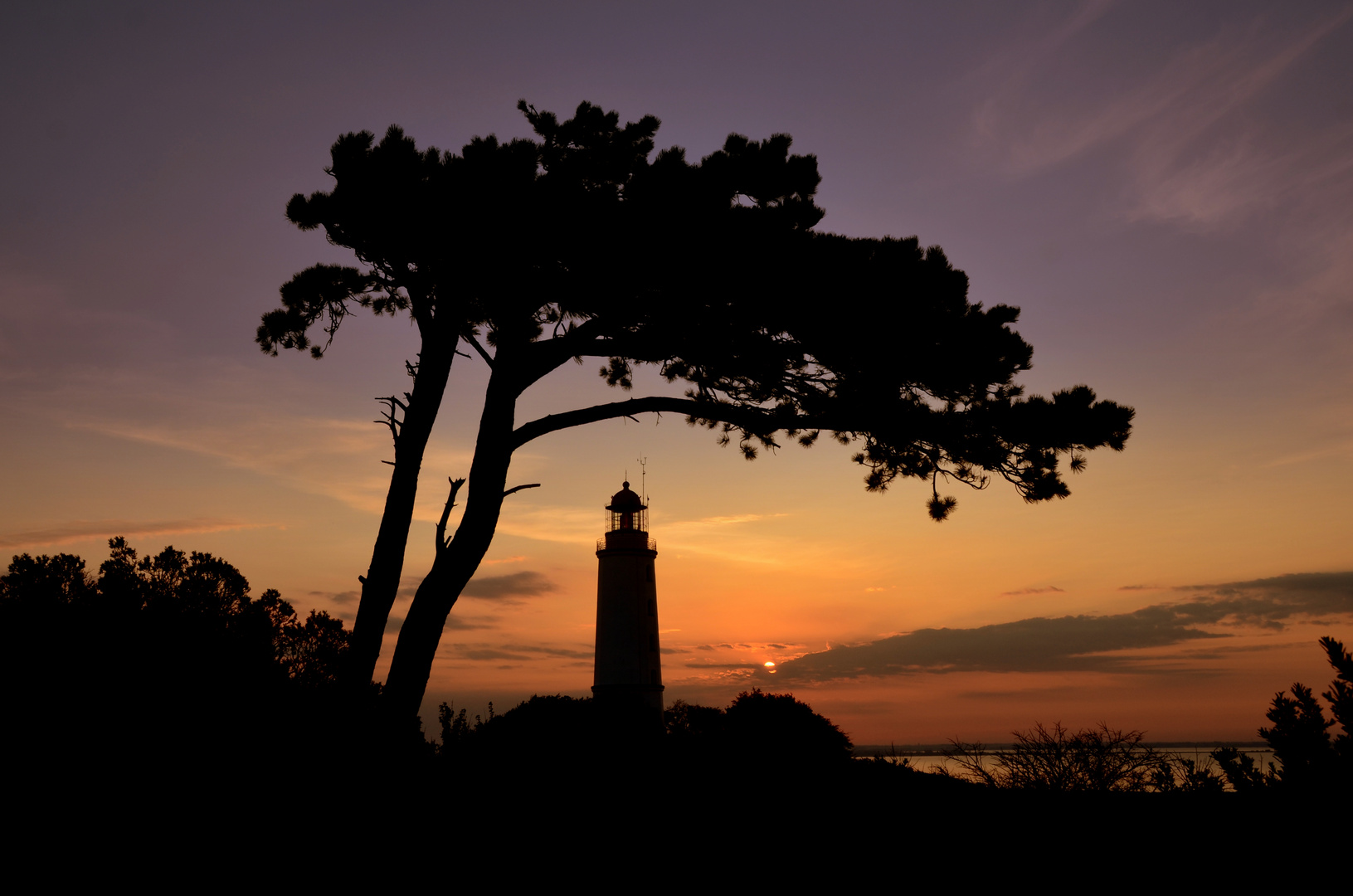 Sonnenaufgang am Leuchtturm Dornbusch