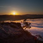 Sonnenaufgang am Lilienstein