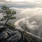 Sonnenaufgang am Lilienstein in der Sächsischen Schweiz