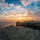 Sonnenaufgang am Lilienstein (Sachsen)