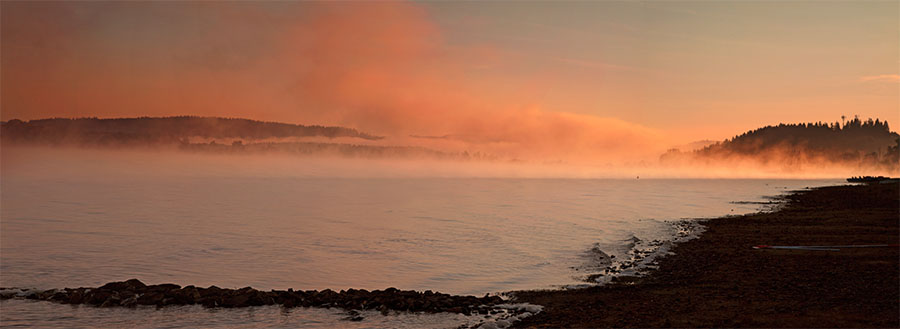 Sonnenaufgang am Lipno