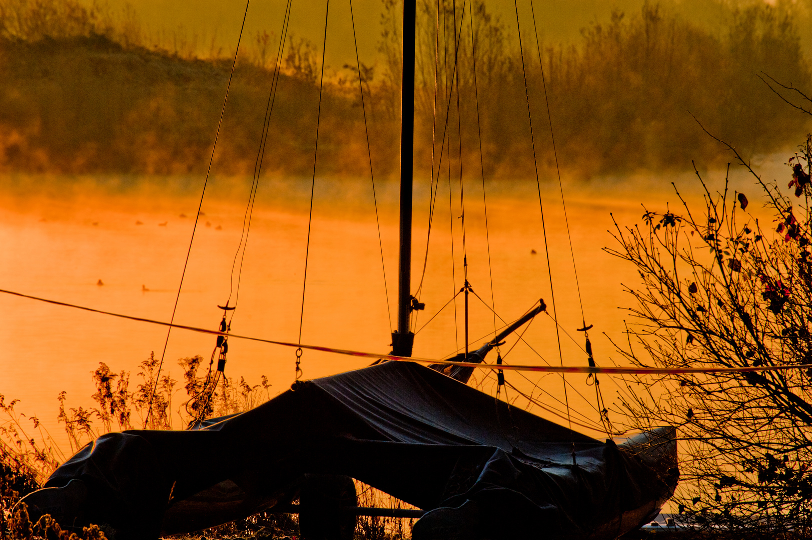 Sonnenaufgang am Lippesee