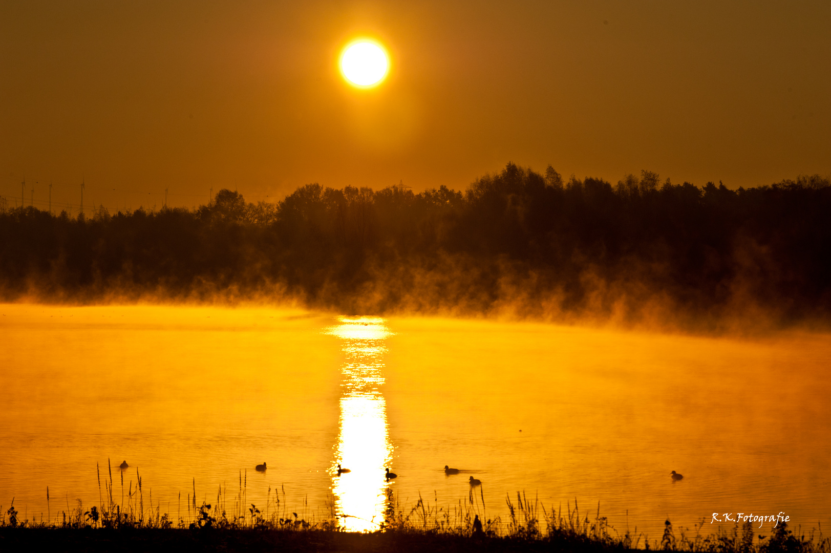 Sonnenaufgang am Lippesee