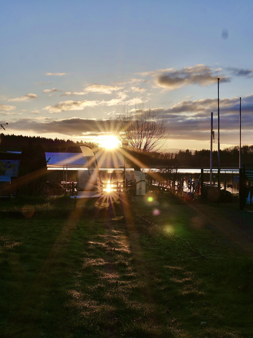 Sonnenaufgang am Malchower See 