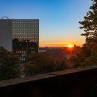 Sonnenaufgang am MAN Hochhaus