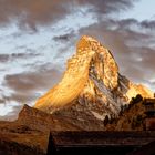 Sonnenaufgang am Matterhorn von Zermatt aus fotografiert