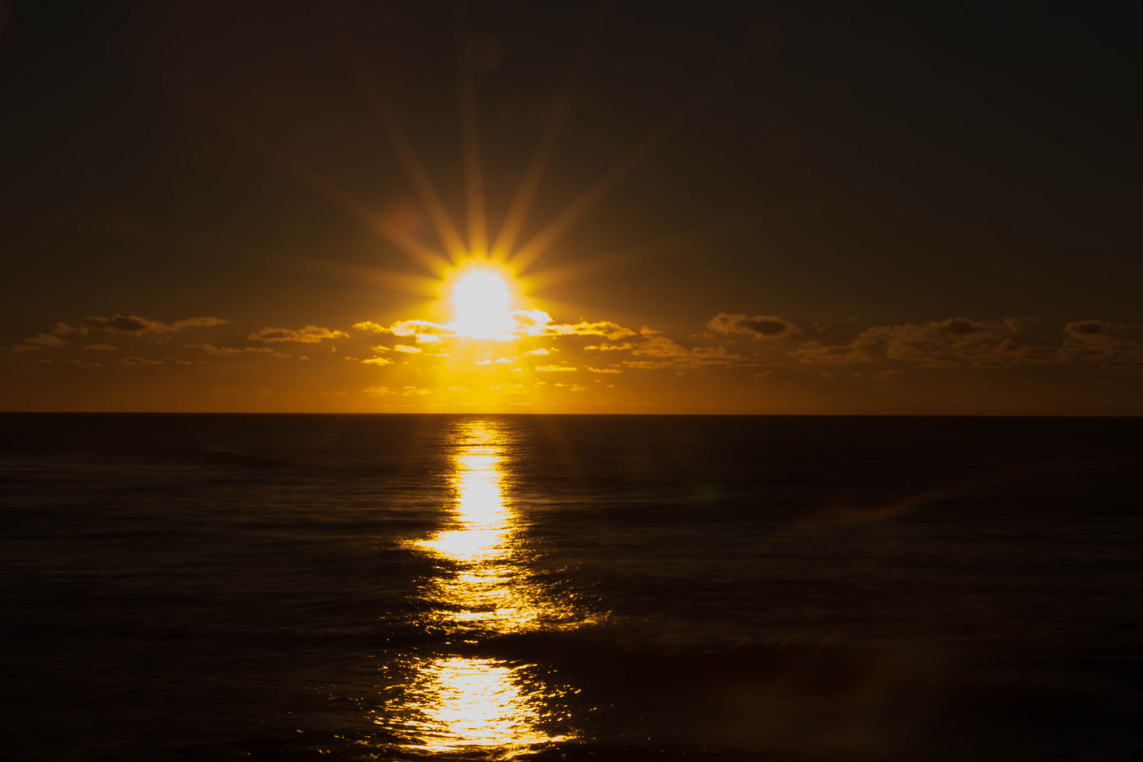 Sonnenaufgang am Meer Maspalomas Januar 2015