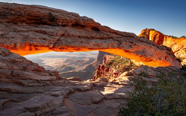 Sonnenaufgang am Mesa Arch