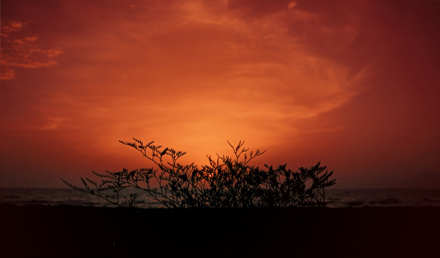 Sonnenaufgang am Mittelmeer