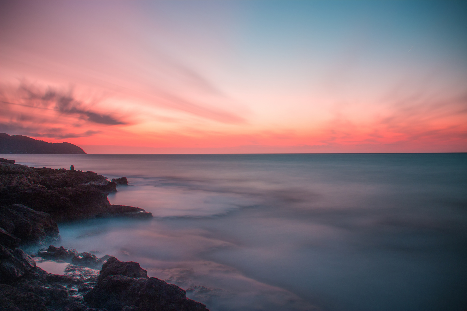 Sonnenaufgang am Mittelmeer Mallorca Cala Millor