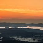 Sonnenaufgang am Moldaustausee