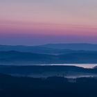 Sonnenaufgang am Moldaustausee