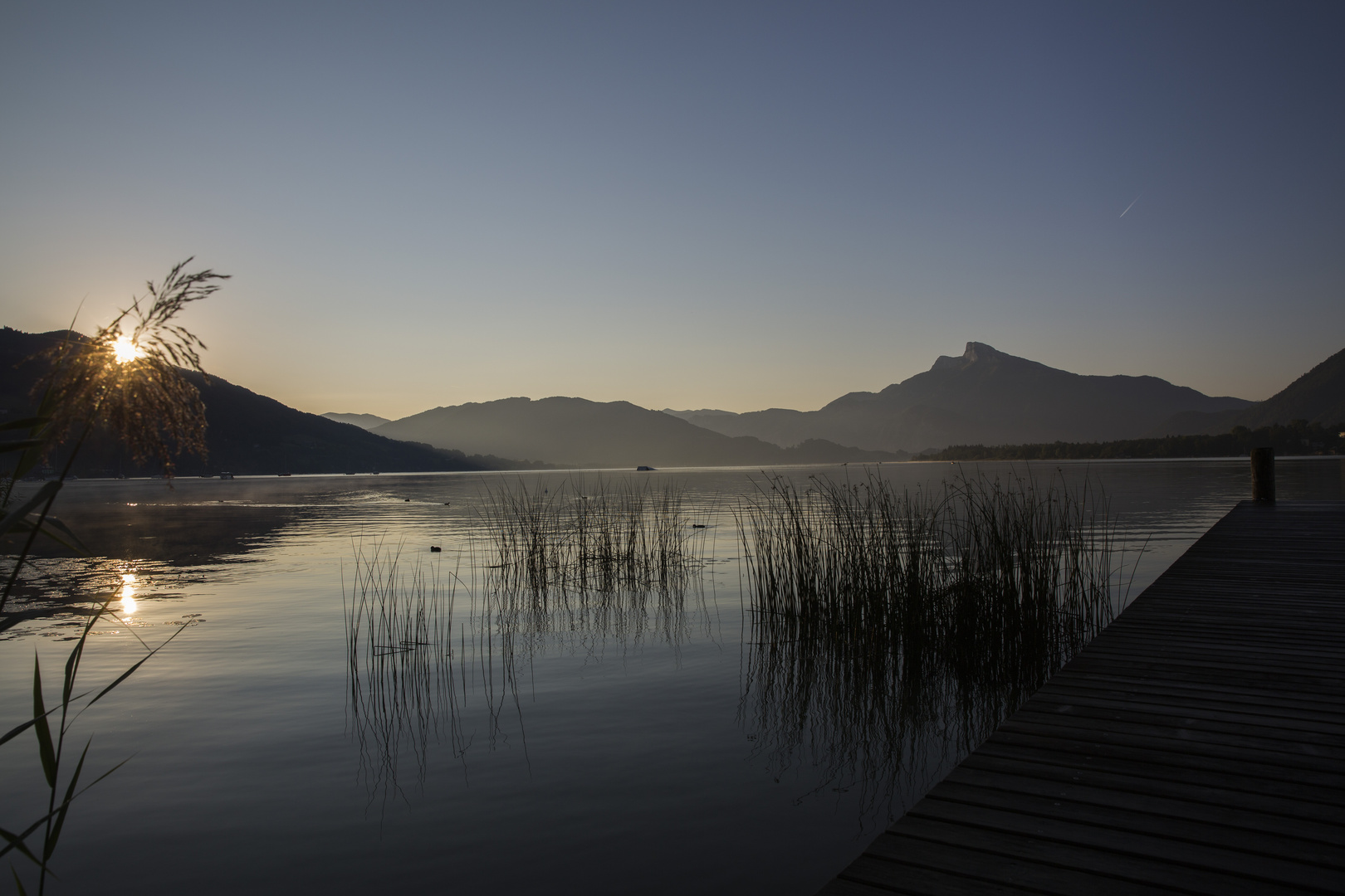 Sonnenaufgang am Mondsee