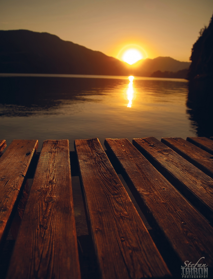 Sonnenaufgang am Mondsee