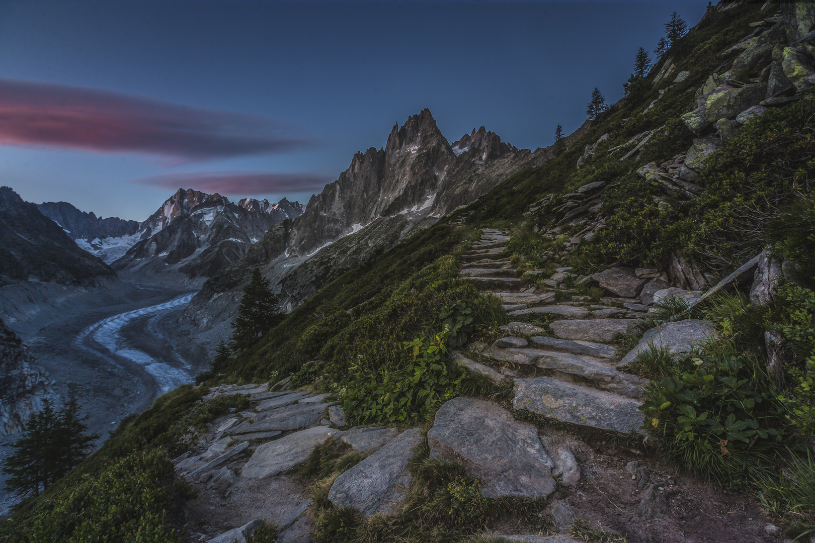 Sonnenaufgang am Mont Blanc