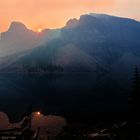 Sonnenaufgang am Moraine Lake