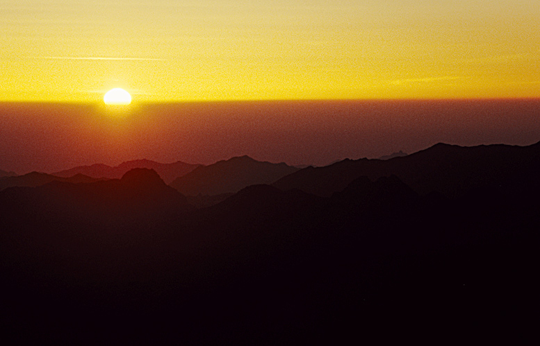 Sonnenaufgang am Mosesberg