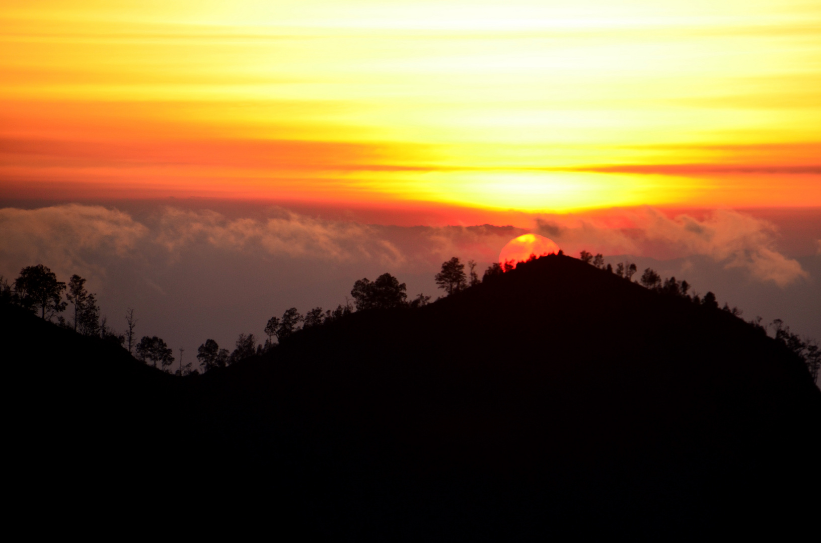 Sonnenaufgang am Mount Bromo 