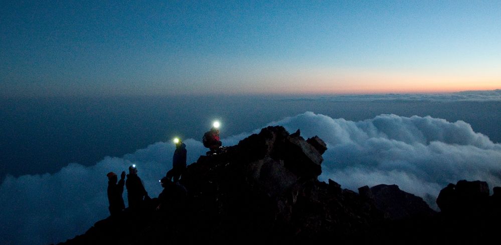 Sonnenaufgang am Mount Meru