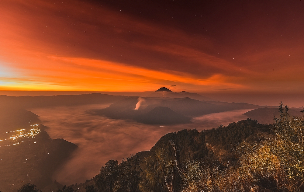 Sonnenaufgang am Mt. Bromo