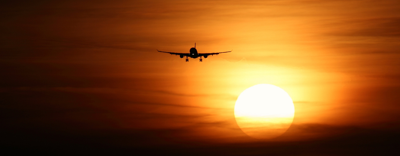 Sonnenaufgang am Münchner Flughafen