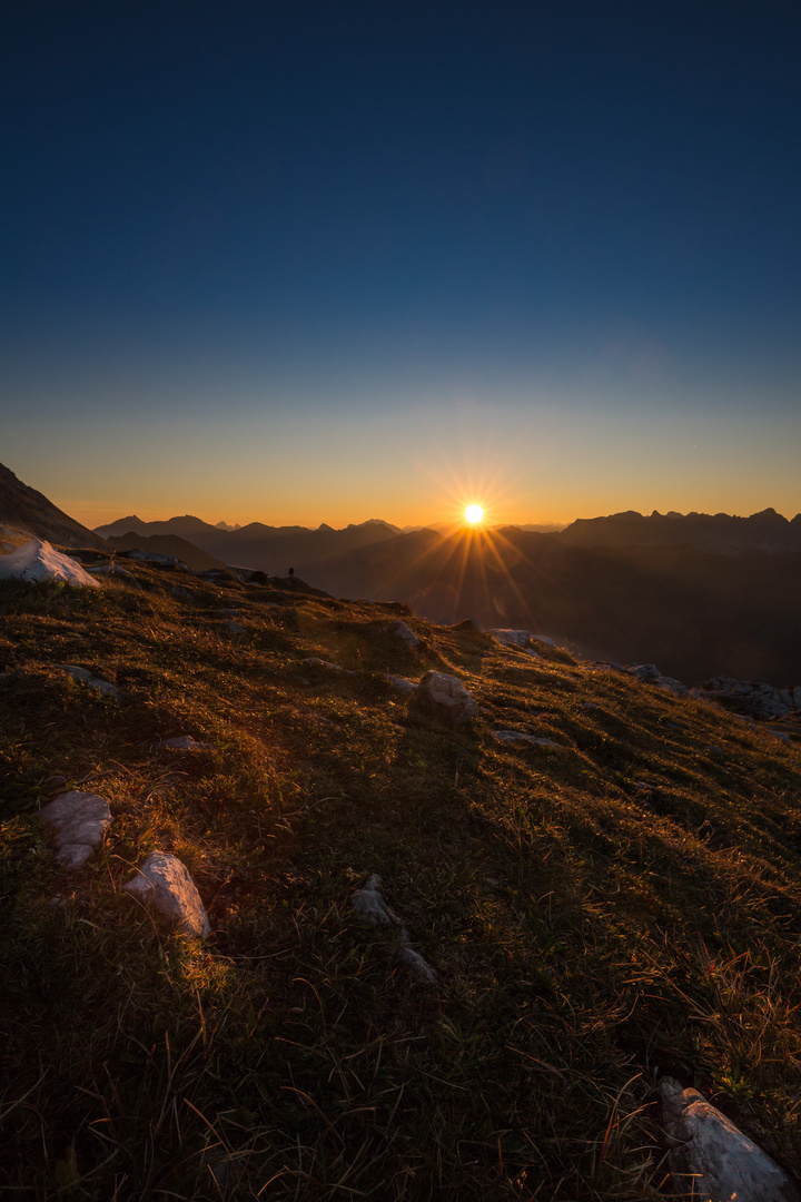 Sonnenaufgang am Nebelhorn