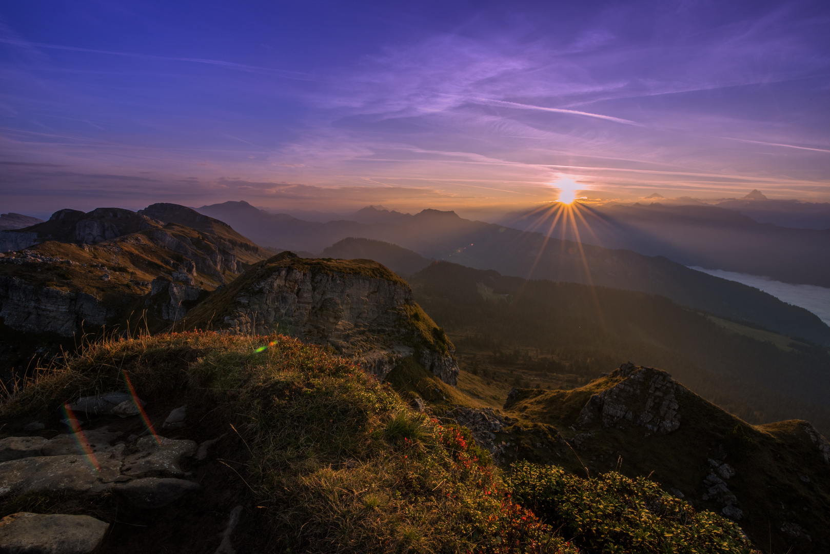 Sonnenaufgang am Niederhorn