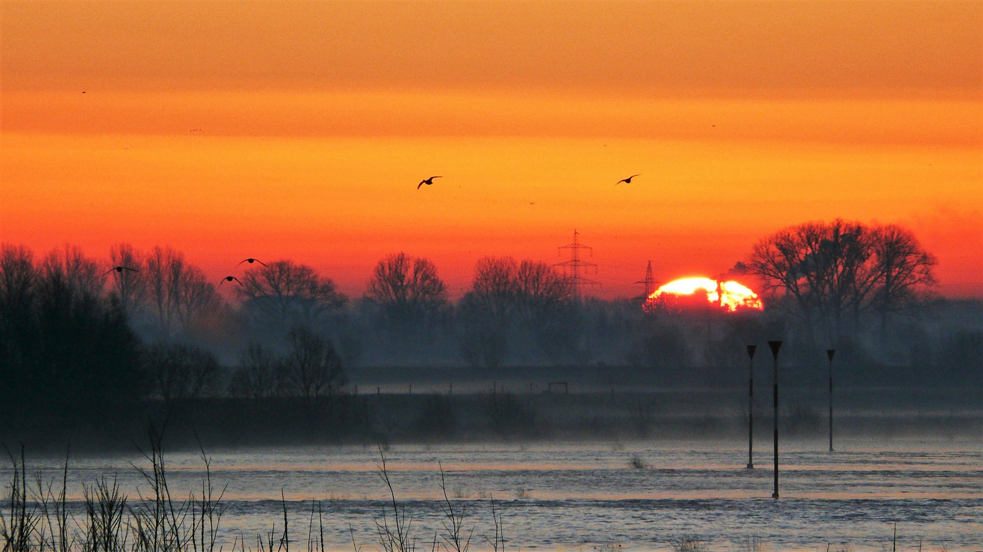 Sonnenaufgang am Niederrhein