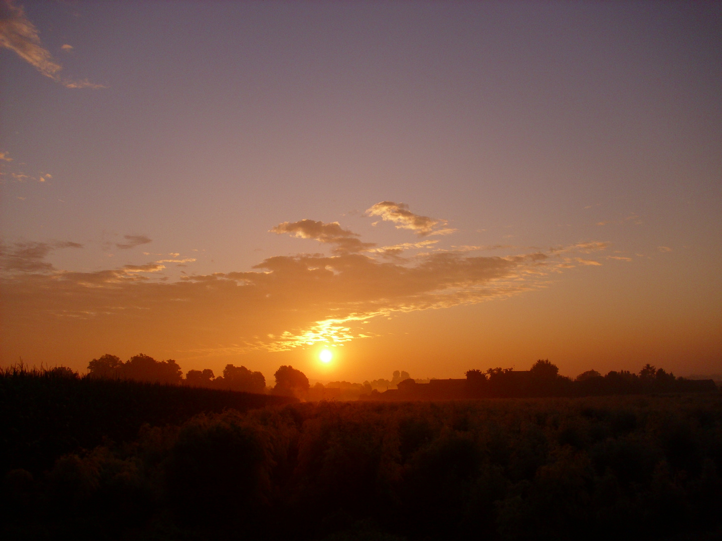 Sonnenaufgang am Niederrhein