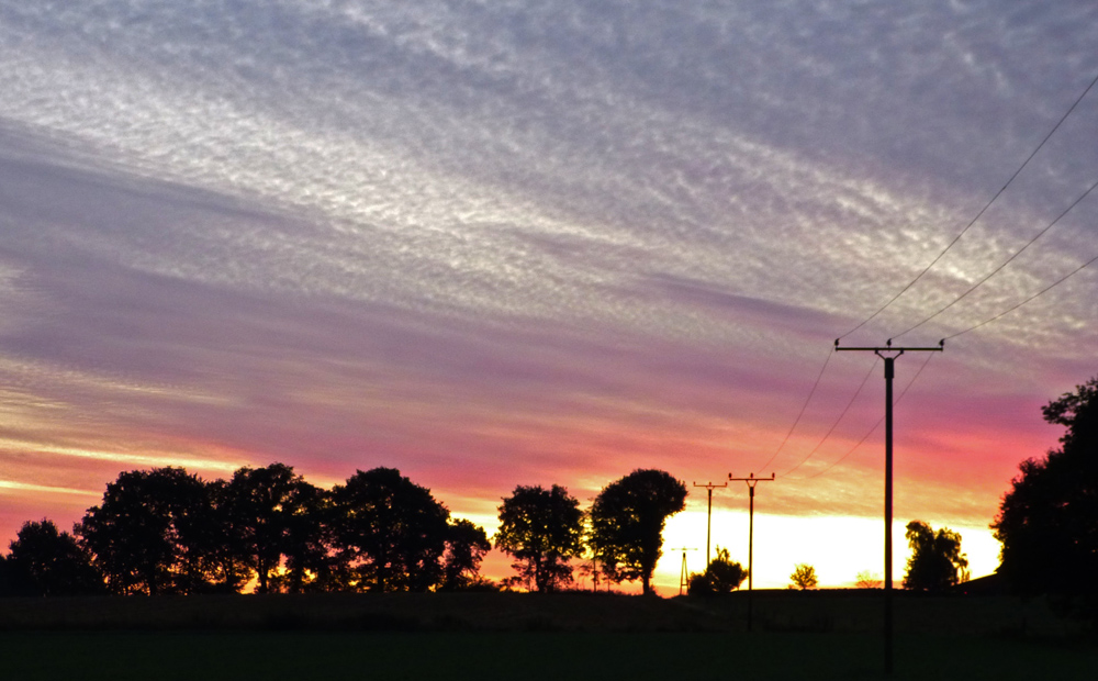 Sonnenaufgang am Niederrhein von Reinhard Bauhaus 