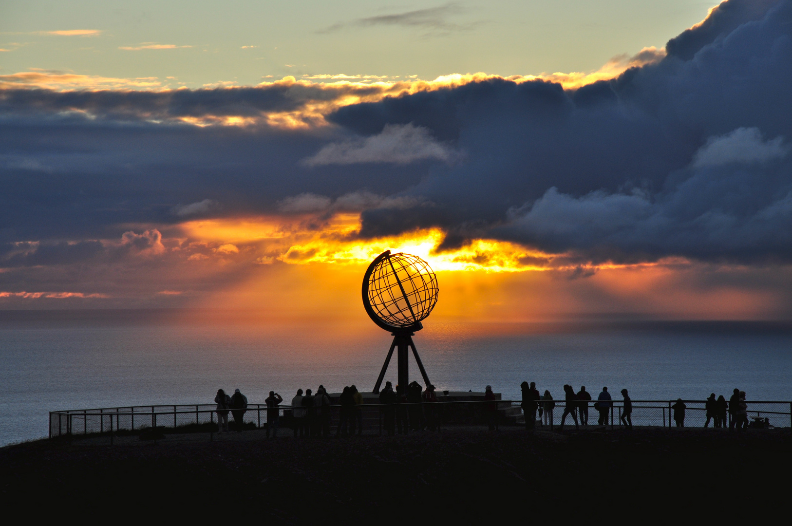 Sonnenaufgang am Nordkap um 2.48 Uhr