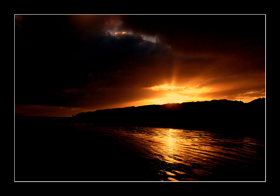 Sonnenaufgang am Nordstrand von Norderney