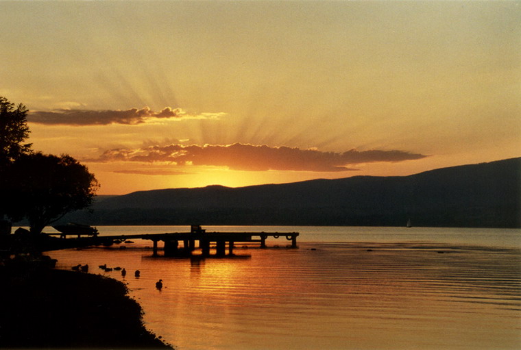 Sonnenaufgang am Okanagan Lake